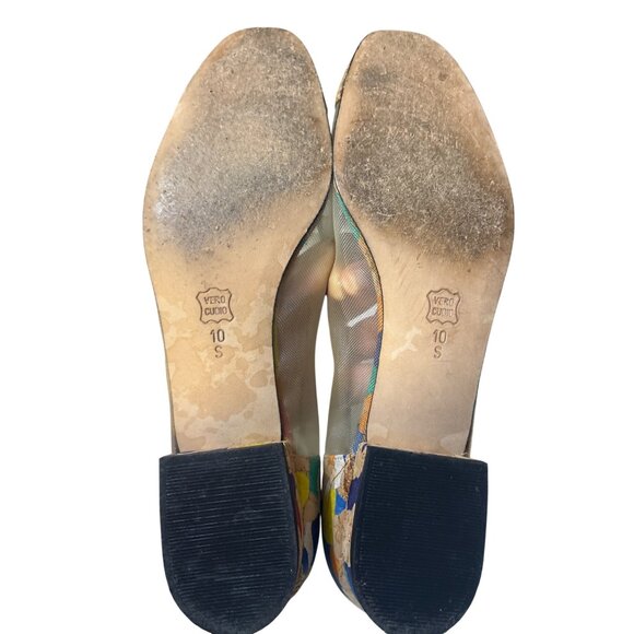 Vaneli Womens Colorful Cork & Mesh Flats Size 10 S - Picture 6 of 6